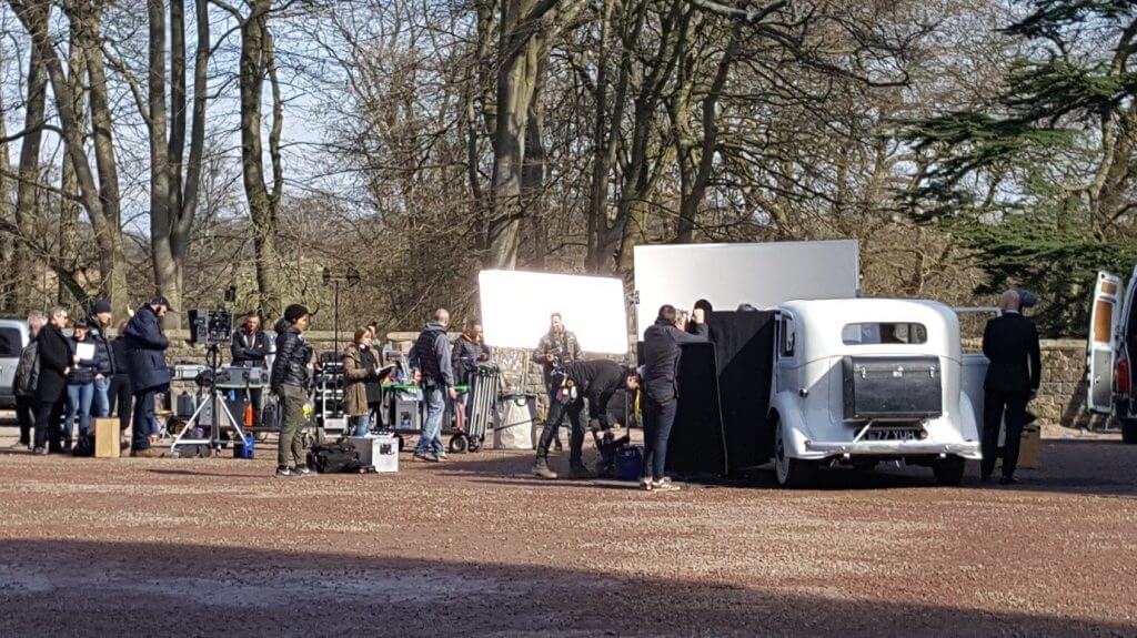 Succession - Filming Scenes in the Courtyard